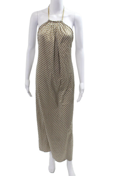 Jonathan Simkhai Women Maxi Slip Dress White Sleeveless Size M