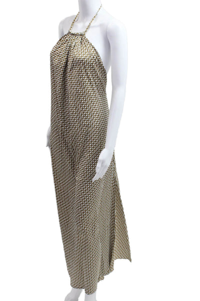 Jonathan Simkhai Women Maxi Slip Dress White Sleeveless Size M
