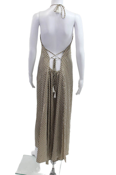 Jonathan Simkhai Women Maxi Slip Dress White Sleeveless Size M