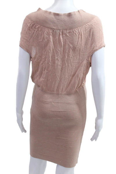 Stella McCartney Womens Beige Bodycon Sweater Dress Size 38