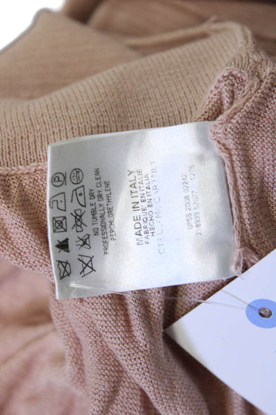 Stella McCartney Womens Beige Bodycon Sweater Dress Size 38