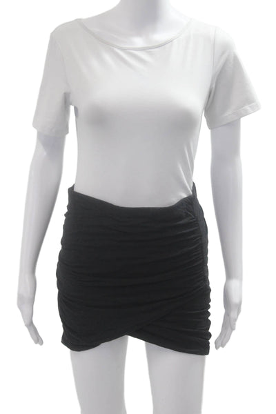 James Perse Womens Bandage Mini Skirt Black Size 1