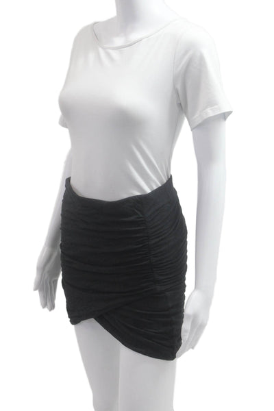 James Perse Womens Bandage Mini Skirt Black Size 1