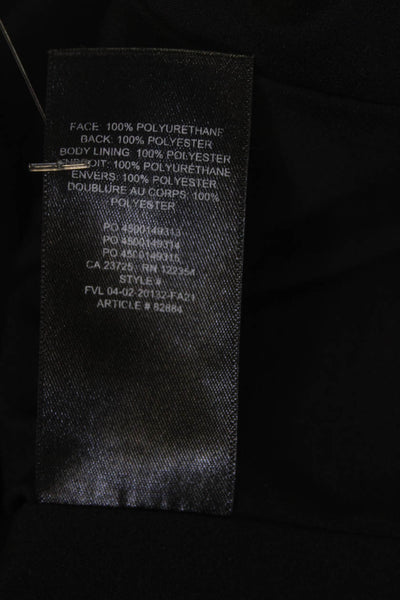 Wilfred Womens Biker Vest Black Button V Neck Sleeveless Polyester Size 6