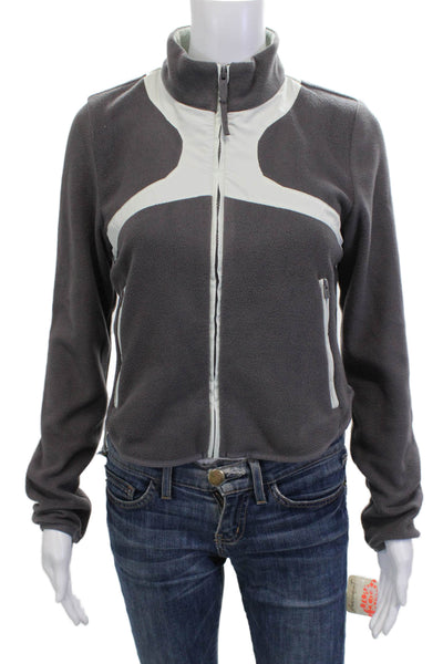 FP Movement Women Windbreaker Dark Gray High Neck Long Sleeve Zip Size XS