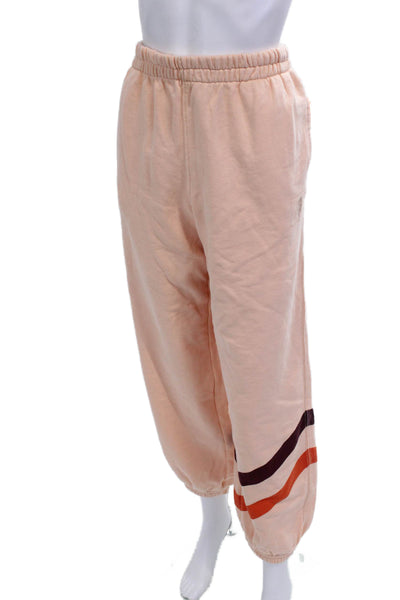 FP Movement Womens Pink Striped Jogger Sweatpants Size XS