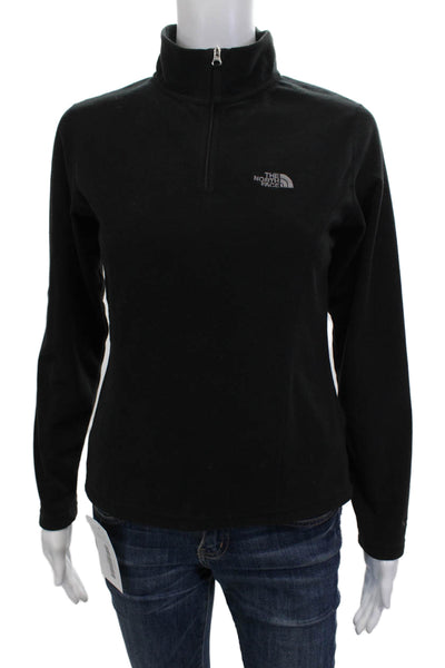 The North Face Womens Black Windbreaker Mock Neck Full Zip Size XS