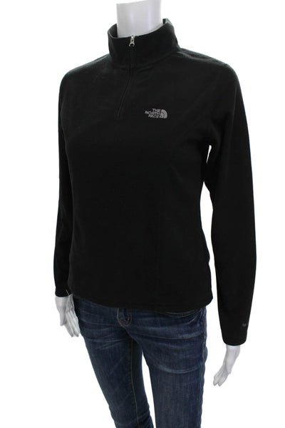 The North Face Womens Black Windbreaker Mock Neck Full Zip Size XS