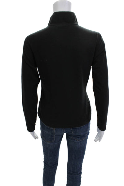 The North Face Womens Black Windbreaker Mock Neck Full Zip Size XS