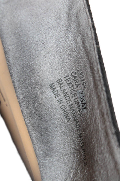 Joie Womens Slip On Canvas Espadrilles Loafers Black Size 7.5