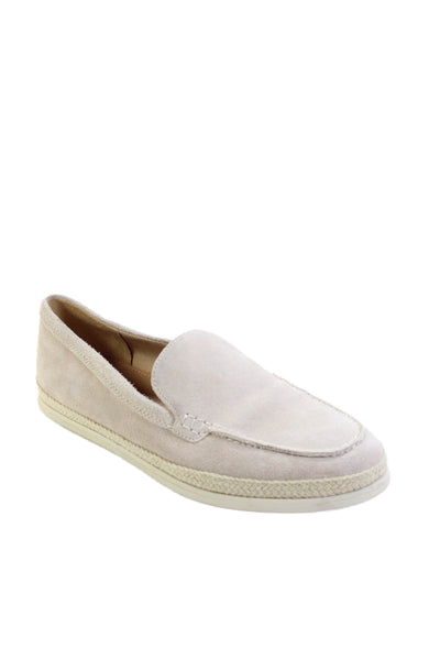Marc Fisher Womens Slip On Round Toe Suede Loafers Beige Size 7M