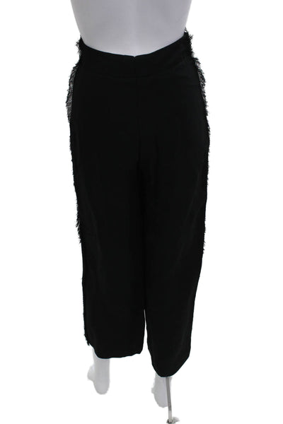 Ralph Lauren Blue Label Women Black Ankle Cropped Dress Pants Viscose Size XS