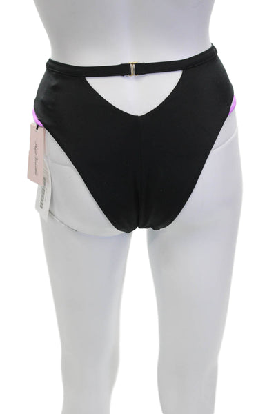 Agent Provocateur Women Swim Bottom Black Solid Beach Size 1