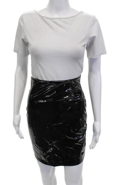 Commando Womens Black Pencil Mini Skirt Size S