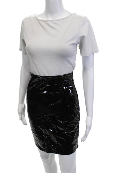 Commando Womens Black Pencil Mini Skirt Size S