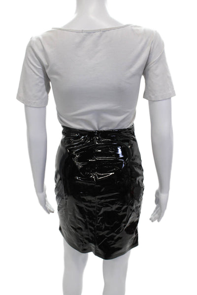 Commando Womens Black Pencil Mini Skirt Size S