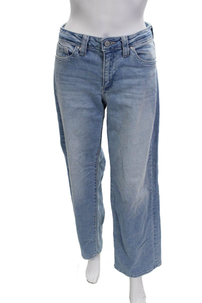 Just Black Denim Womens Wide Leg High Waist Light Blue Jeans Size 24