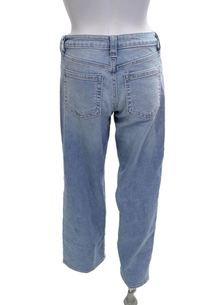 Just Black Denim Womens Wide Leg High Waist Light Blue Jeans Size 24
