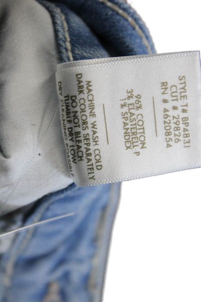 Just Black Denim Womens Wide Leg High Waist Light Blue Jeans Size 24