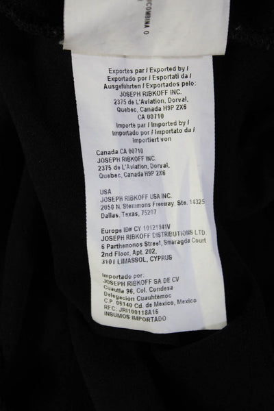 Joseph Ribkoff Women Tunic 3/4 Sleeve Black Geometric Round Neck Size 8