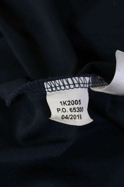 Vineyard Vines Mens Stand-Up Mock Neck Zip Sweatshirt Dark Blue Size L