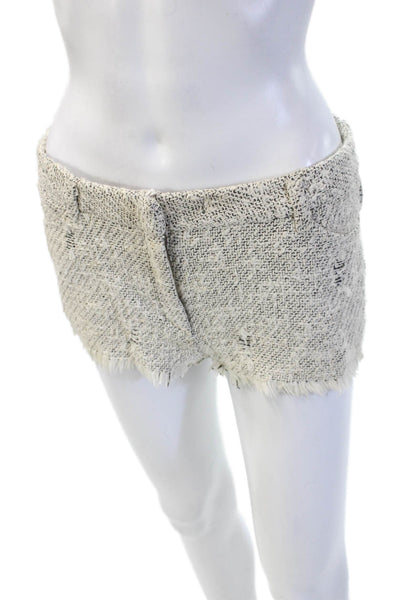 IRO Women Designer Beige Cotton Blend Shorts Size 1