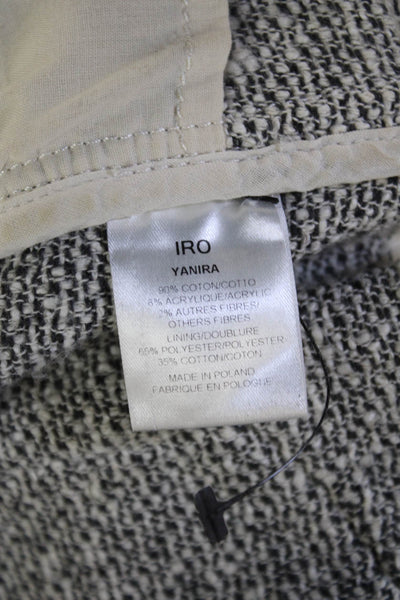 IRO Women Designer Beige Cotton Blend Shorts Size 1