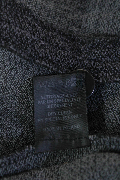 Isabel Marant Womens Dark Gray Linen Blazer V Neck Long Sleeve Size 0
