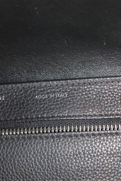 Celine Womens Leather Color Block Tote Shoulder Handbag Multi Colored