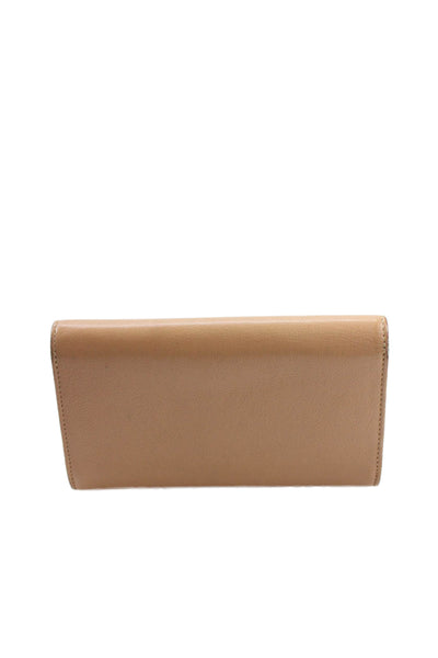 See by Chloe Womens Leather Stitching Front Detail Wallet Beige