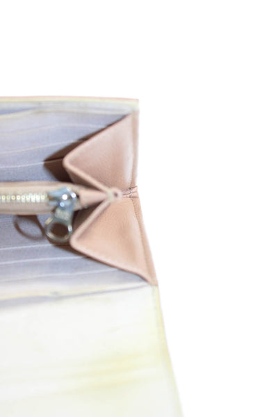 See by Chloe Womens Leather Stitching Front Detail Wallet Beige