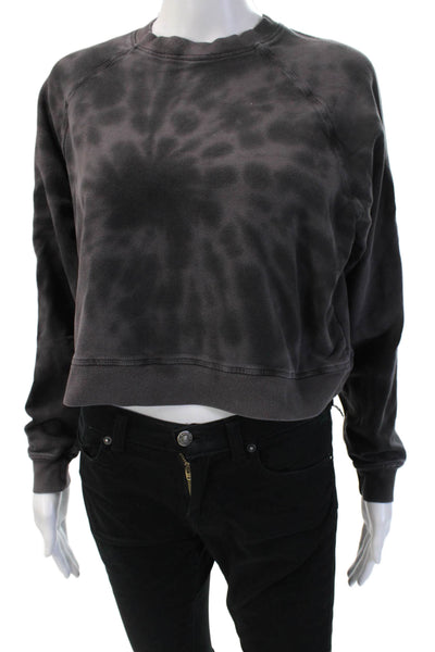 Electric & Rose Womens Pullover Sweatshirt Dark Gray Crewneck Size XS