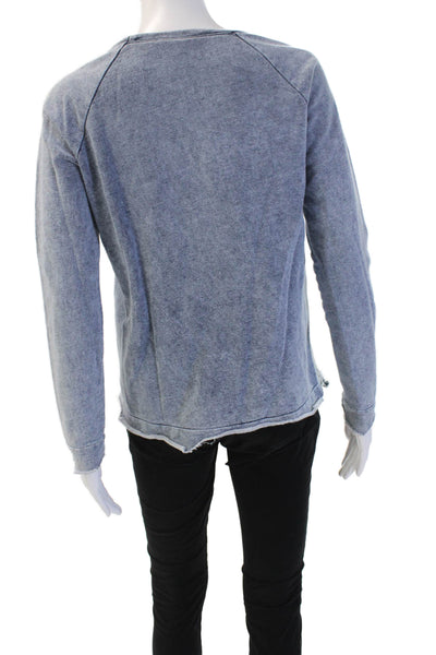 Generation Love Womens Pullover Sweatshirt Gray Cotton Crew Long Sleeve Size XS