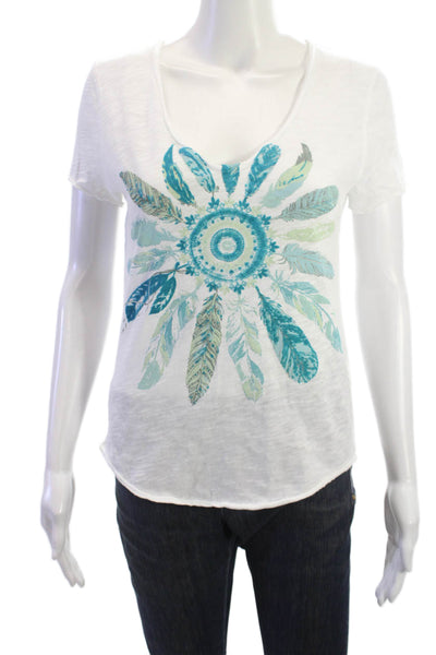 Zadig & Voltaire Womens Basic White Cotton Graphic T-Shirt Size S