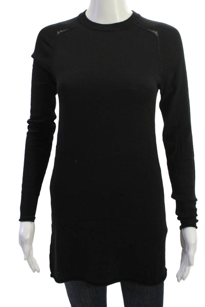 Zadig & Voltaire Womens Pullover Black Cotton Crew Neck Sweater Size S