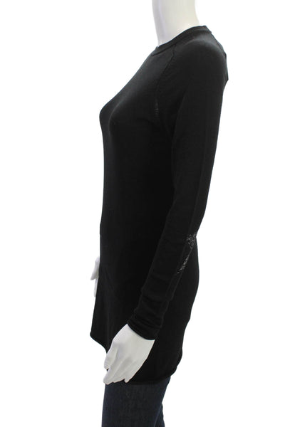 Zadig & Voltaire Womens Pullover Black Cotton Crew Neck Sweater Size S