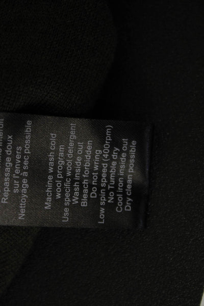Zadig & Voltaire Womens Army Green Merino Pullover Sweater Crew Neck Size S