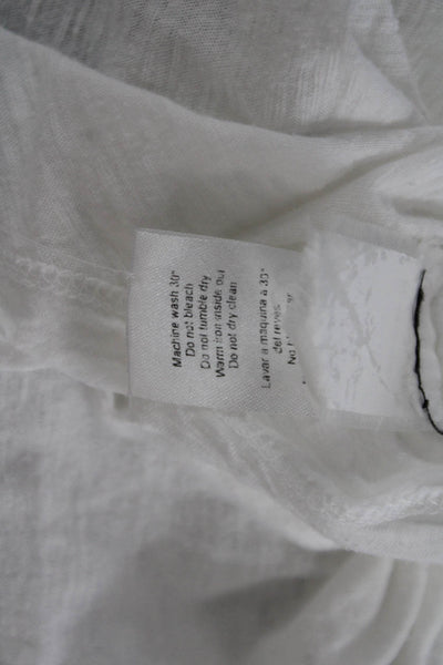 Zadig & Voltaire Womens Jersey Skull Tee Gray 3/4 Sleeve Cotton Size XS