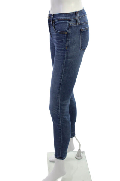 J Crew Womens Dark Blue Skinny Ankle Jeans Size 25