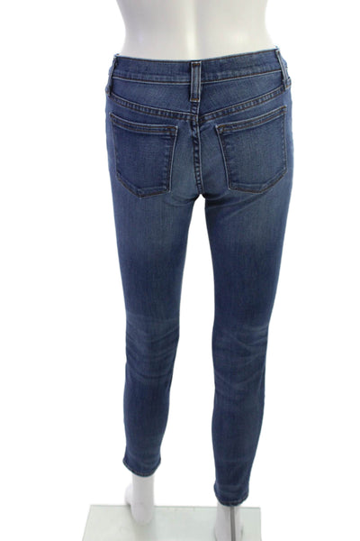 J Crew Womens Dark Blue Skinny Ankle Jeans Size 25