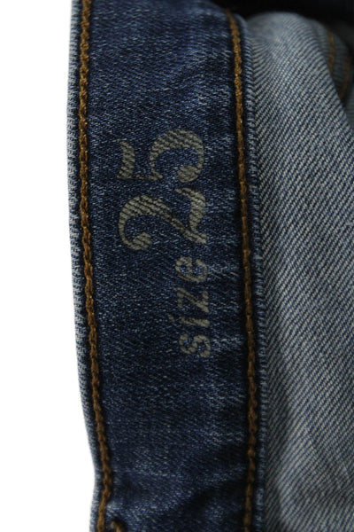 J Crew Womens Dark Blue Skinny Ankle Jeans Size 25