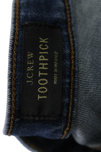 J Crew Womens Dark Blue Skinny Ankle Jeans Size 25