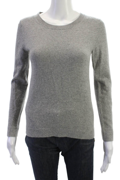 J Crew Womens Pullover Sweater Gray Crew Neck Long Sleeve Size XS