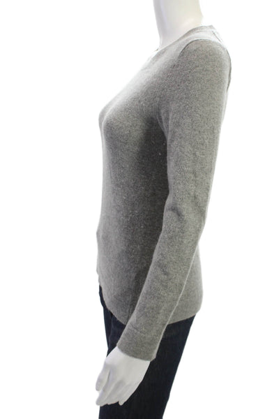 J Crew Womens Pullover Sweater Gray Crew Neck Long Sleeve Size XS