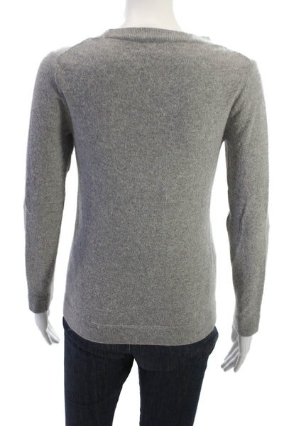 J Crew Womens Pullover Sweater Gray Crew Neck Long Sleeve Size XS