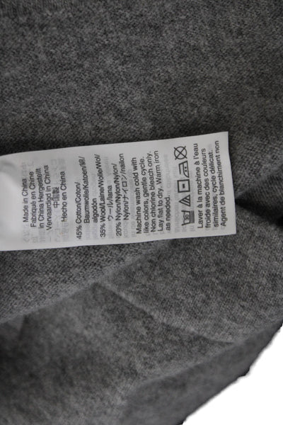J Crew Womens Pullover Sweater Gray Crew Neck Long Sleeve Size XS