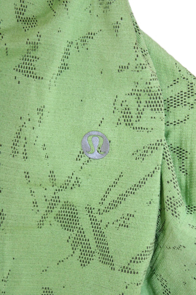 Lululemon Mens Green Crew Neck Short Sleeve Nylon Blend T-Shirt Size L