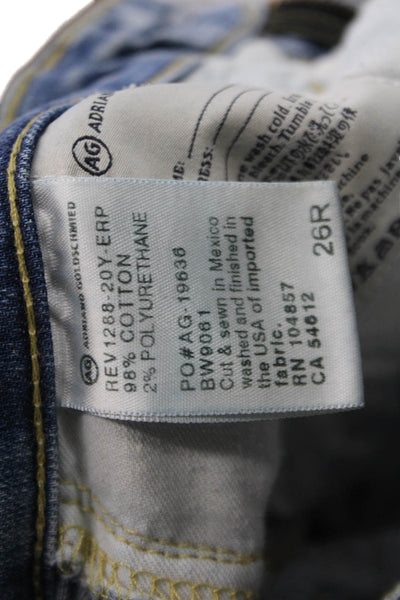 AG Adriano Goldschmied Women Ankle Skinny Jeans Blue Size 26