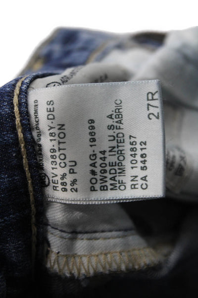AG Adriano Goldschmied Womens Skinny Ankle Jeans Blue Low Rise Size 27