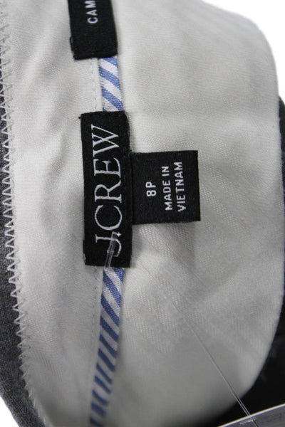 J Crew Womens Gray Cropped Ankle Dress Pants Size 8P